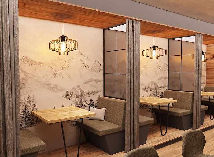 gemütliche Sitzgelegenheiten in der Bar